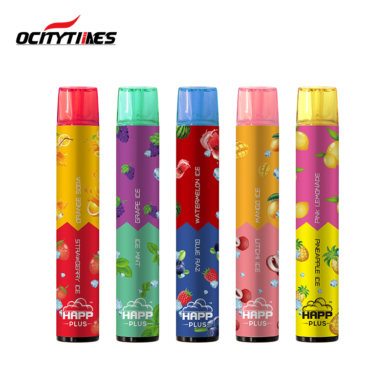 Ocitytimes HAPP PLUS 1800Puffs Vape Pod jetable pour cigarette électronique